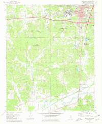 1980 Map of Oxford South, Lafayette County, MS — High-Res | Pastmaps